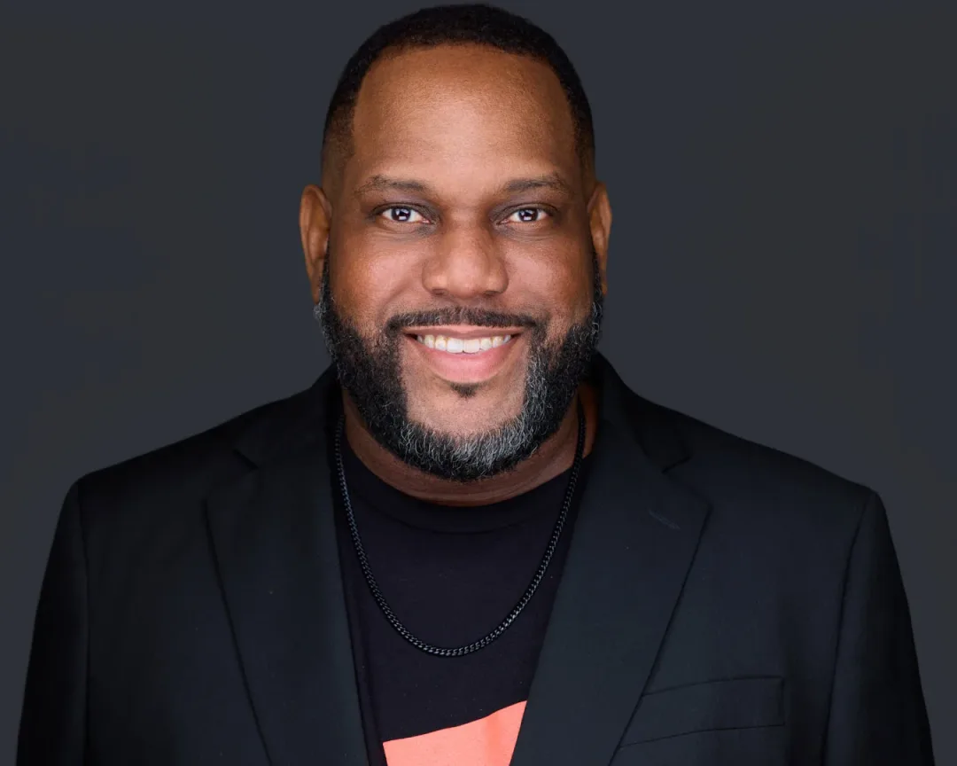 Professional headshot for Reston VA executive with confident expression in studio